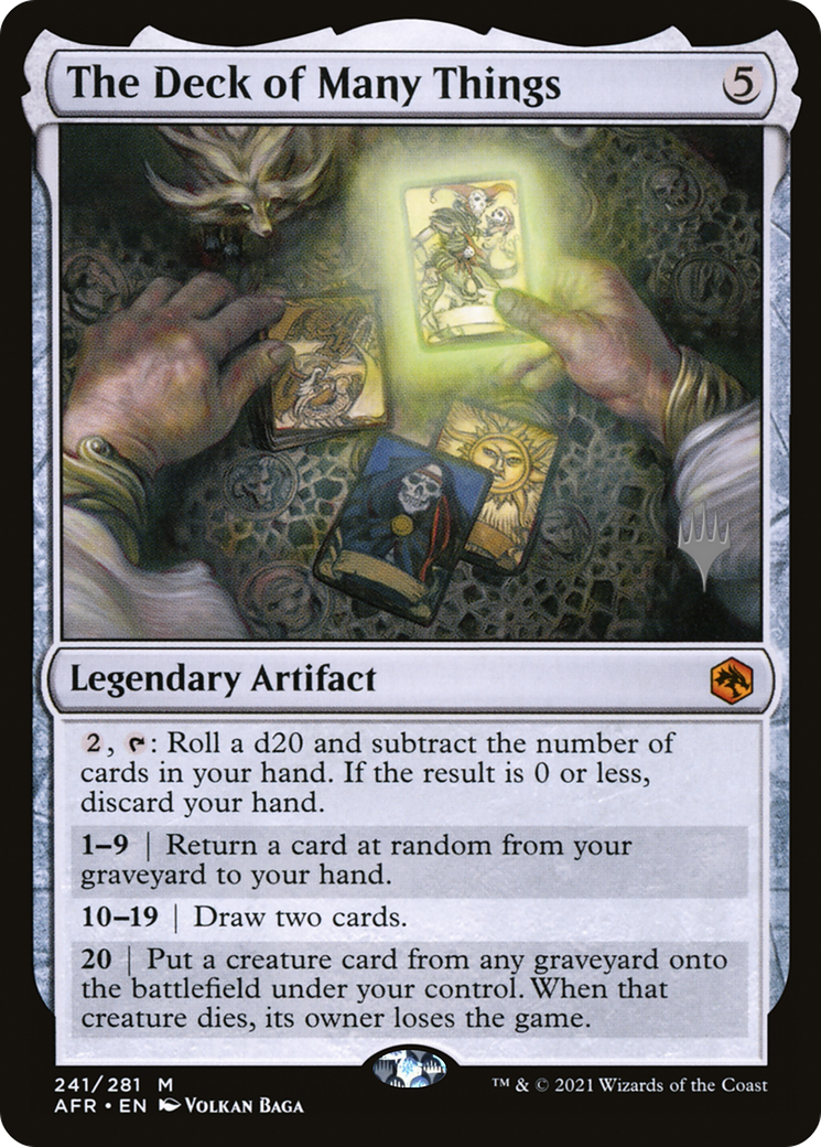 The Deck of Many Things (PPAFR-241P) - Adventures in the Forgotten Realms Promos Foil (Promo Pack)