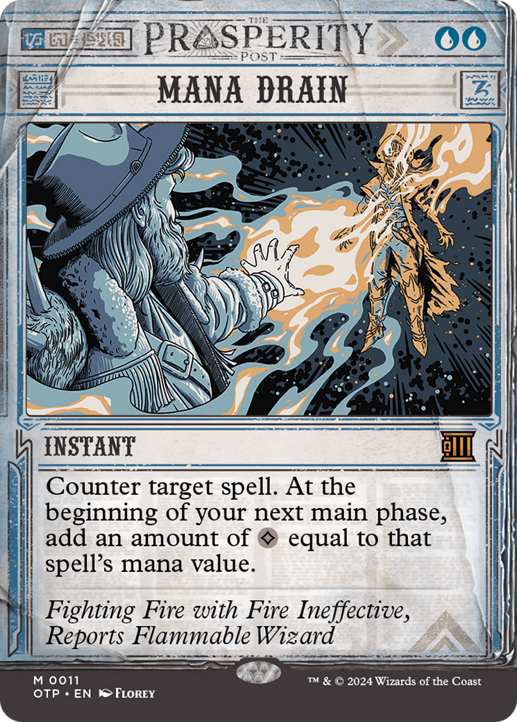 Mana Drain (Borderless)(OTP-011) - Breaking News: (Showcase)