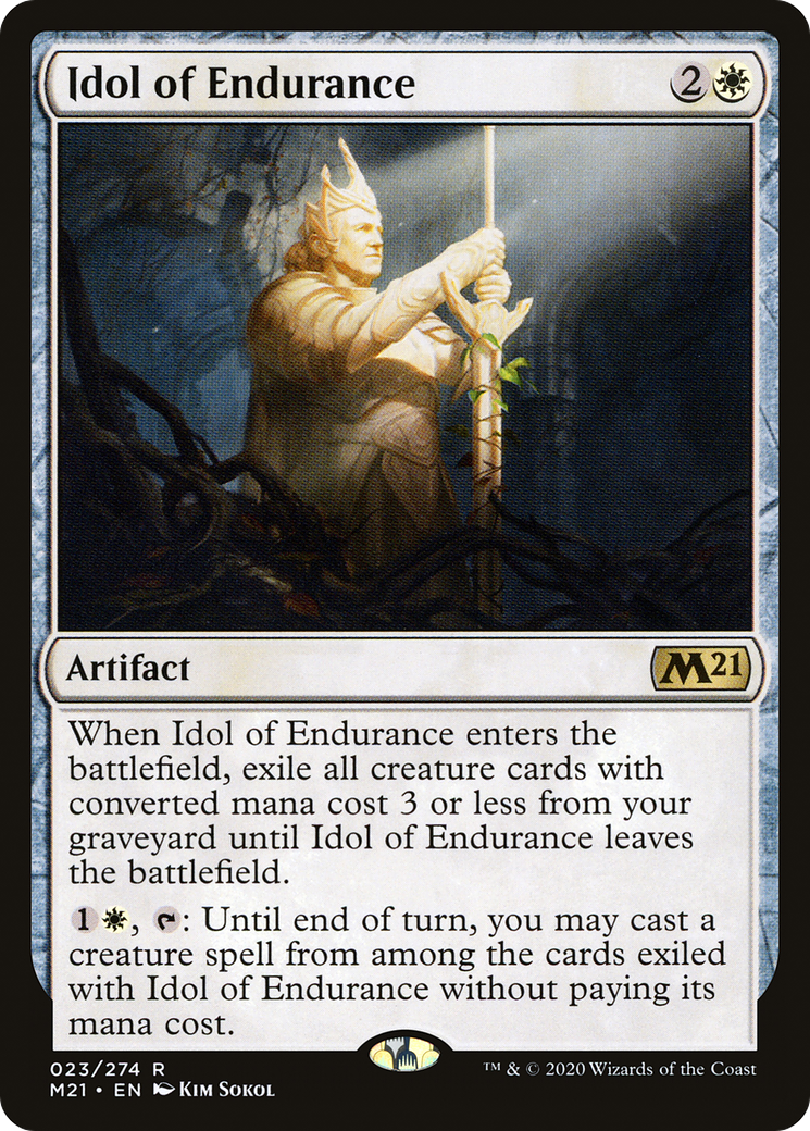 Idol of Endurance (M21-023) - Core Set 2021 Foil