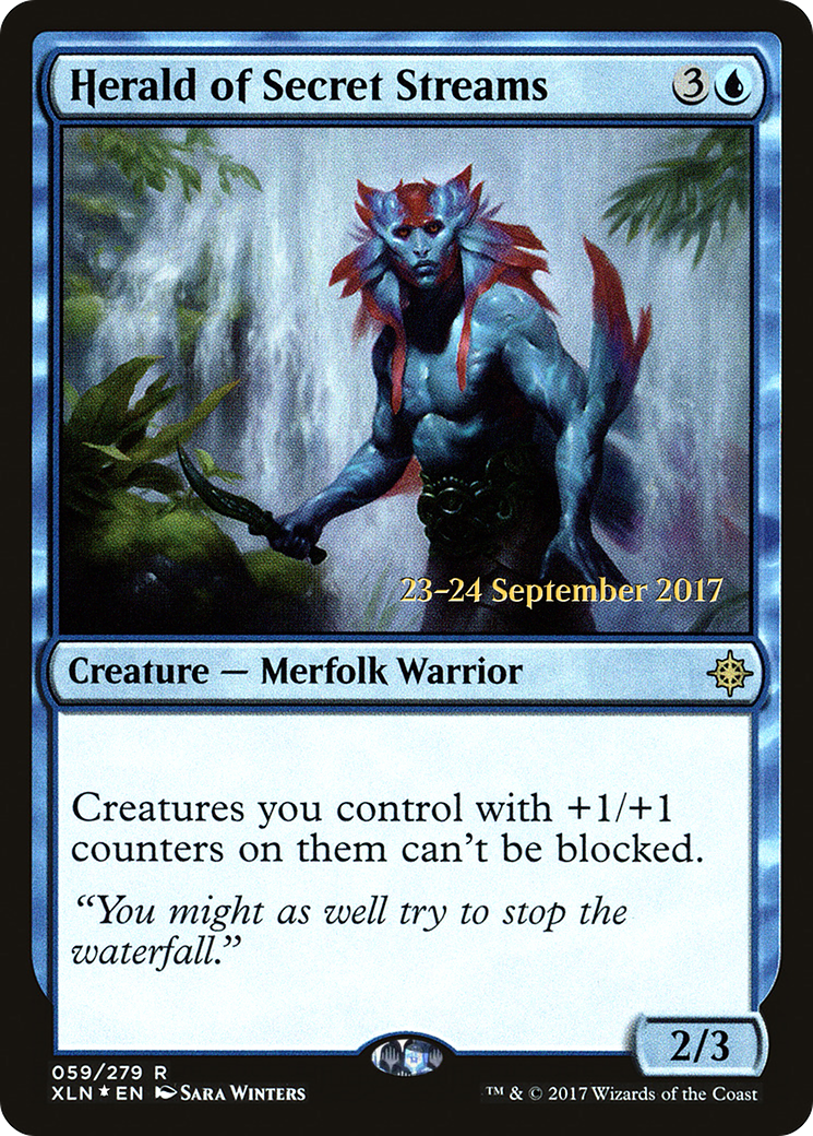 Herald of Secret Streams (PRE-59S) - Ixalan Promos (Prerelease) Foil