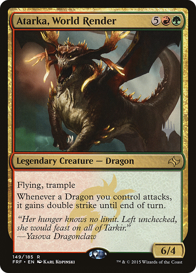 Atarka, World Render (PPM21-149P) - Fate Reforged Promos Foil (Promo Pack)
