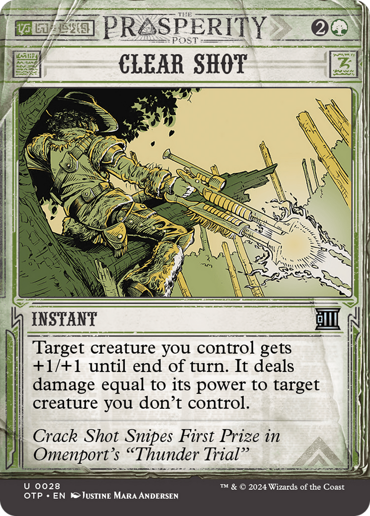 Clear Shot (Borderless)(OTP-028) - Breaking News: (Showcase) Foil