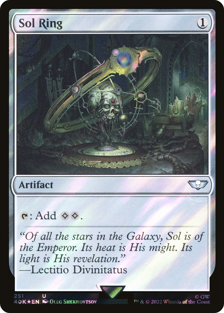 Sol Ring (251) (Surge Foil) (40K-251★) - Warhammer 40,000 Commander Foil