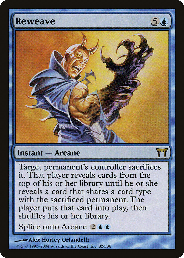Reweave (CHK-082) - Champions of Kamigawa Foil