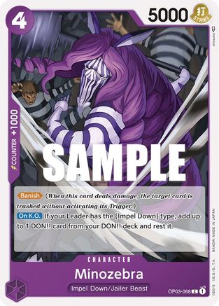 (OP03-068) Minozebra - Pillars of Strength Normal