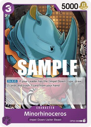 (OP03-069) Minorhinoceros - Pillars of Strength Normal
