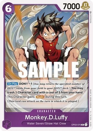 (OP03-070) Monkey.D.Luffy - Pillars of Strength Foil