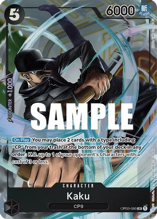 (OP03-080) Kaku (080) (Alternate Art) - Pillars of Strength Foil