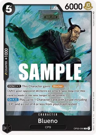 (OP03-090) Blueno - Pillars of Strength Foil