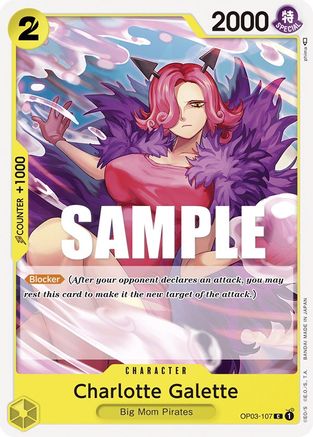 (OP03-107) Charlotte Galette - Pillars of Strength Normal