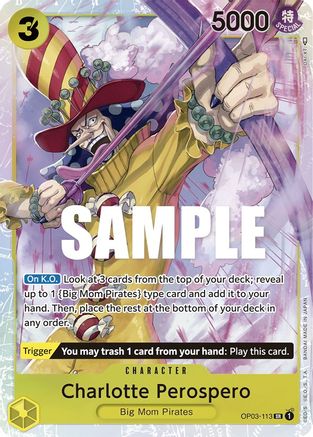 (OP03-113) Charlotte Perospero - Pillars of Strength Foil