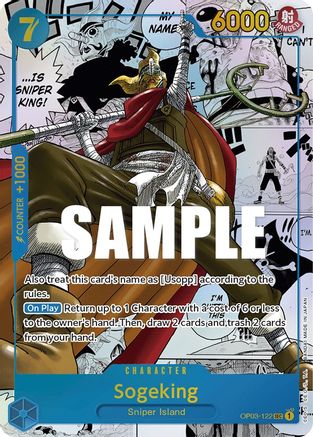 (OP03-122) Sogeking (Alternate Art) (Manga) - Pillars of Strength Foil