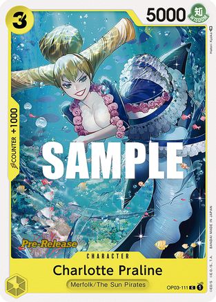 (OP03-111) Charlotte Praline - Pillars of Strength Pre-Release Cards Normal