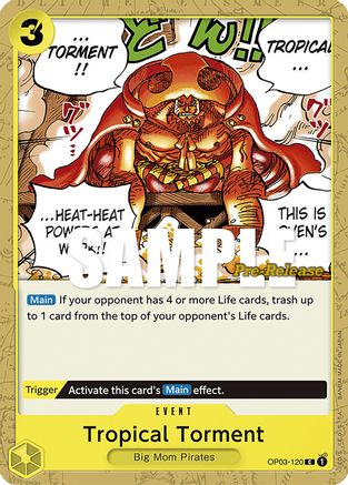 (OP03-120) Tropical Torment - Pillars of Strength Pre-Release Cards Normal