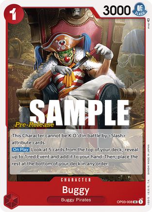 (OP03-008) Buggy (008) - Pillars of Strength Pre-Release Cards Normal