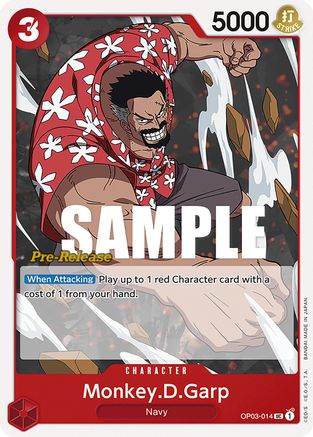 (OP03-014) Monkey.D.Garp - Pillars of Strength Pre-Release Cards Normal