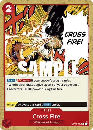 (OP03-017) Cross Fire - Pillars of Strength Pre-Release Cards Normal