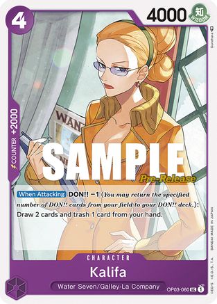 (OP03-060) Kalifa - Pillars of Strength Pre-Release Cards Normal