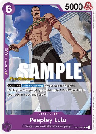 (OP03-067) Peepley Lulu - Pillars of Strength Pre-Release Cards Normal