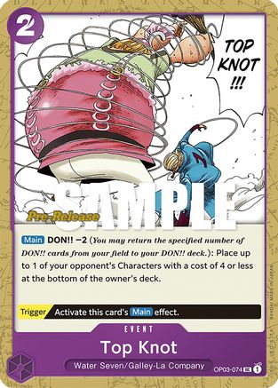 (OP03-074) Top Knot - Pillars of Strength Pre-Release Cards Normal