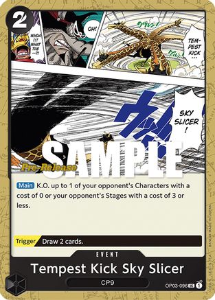 (OP03-096) Tempest Kick Sky Slicer - Pillars of Strength Pre-Release Cards Normal