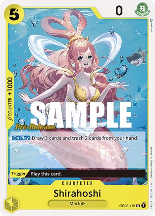 (OP03-116) Shirahoshi - Pillars of Strength Pre-Release Cards Normal