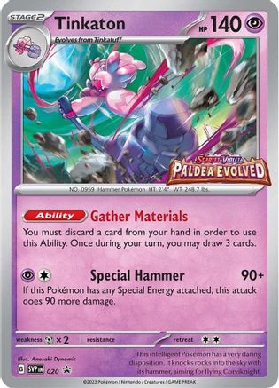 Tinkaton (Prerelease) (20) - SV Scarlet & Violet Promo Cards Holofoil - Promo