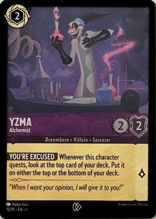 (010) Yzma - Alchemist - Disney Lorcana Promo Cards Cold Foil