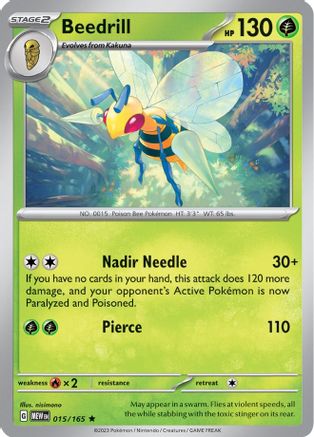 Beedrill (15/165) - SV Scarlet & Violet 151 Holofoil - Rare