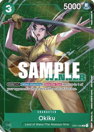 (OP01-035) Okiku (Winner Pack Vol. 4) - One Piece Promotion Cards Foil