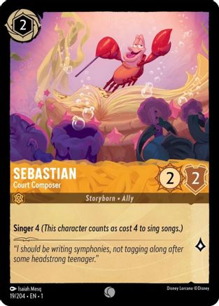 (019/204) Sebastian - Court Composer - The First Chapter Cold Foil