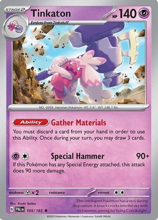 Tinkaton 105/193 - Deck Exclusives Normal - Promo
