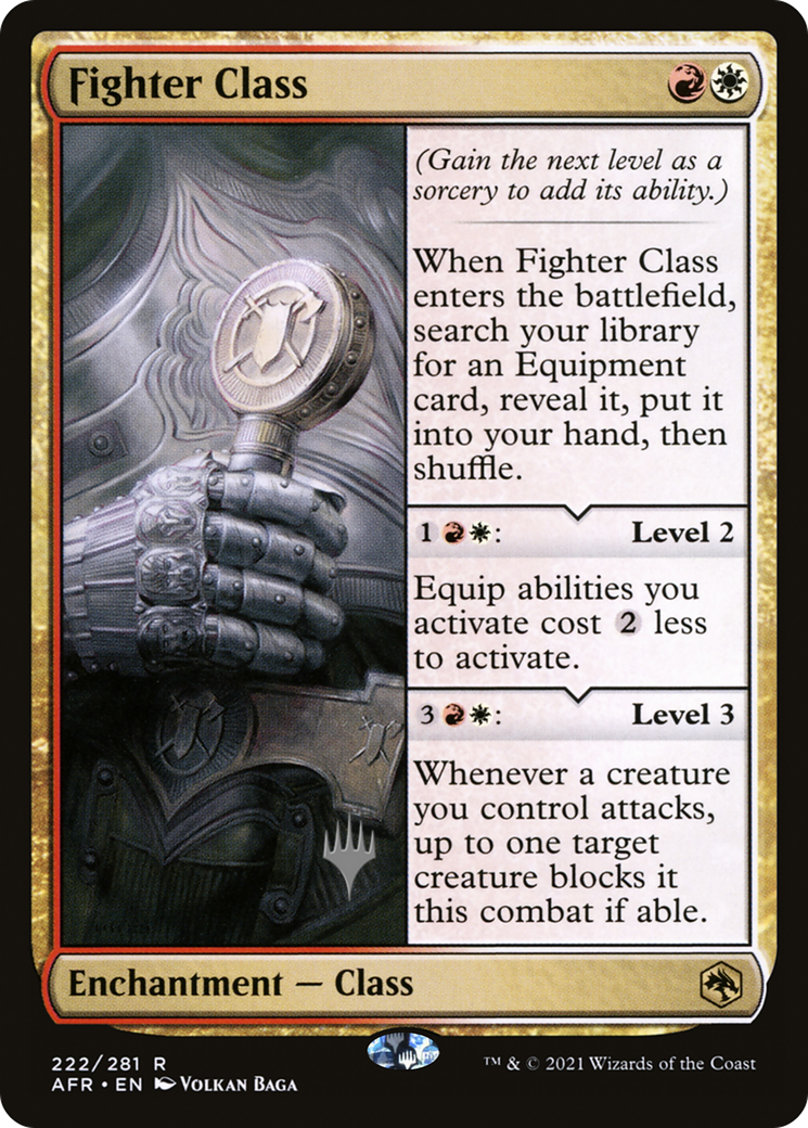 Fighter Class (PPAFR-222) - Adventures in the Forgotten Realms Promos Foil (Promo Pack)