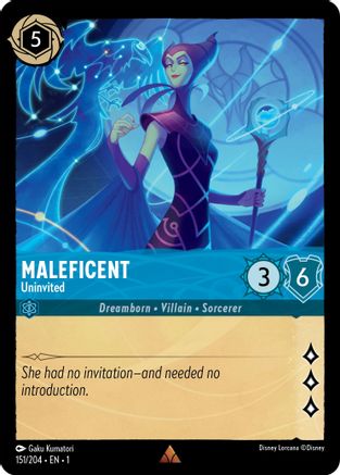 (151/204) Maleficent - Uninvited - The First Chapter Cold Foil