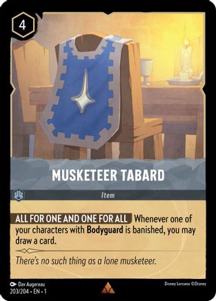 (203/204) Musketeer Tabard - The First Chapter Cold Foil