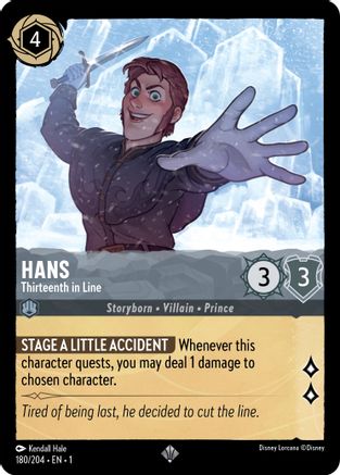 (180/204) Hans - Thirteenth in Line - The First Chapter Cold Foil