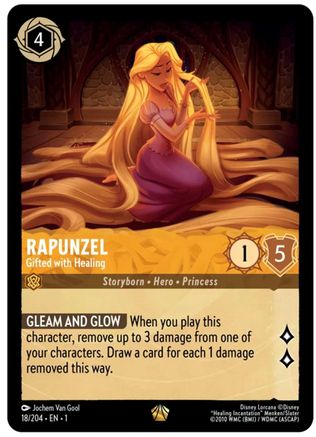 (018/204) Rapunzel - Gifted with Healing - The First Chapter Cold Foil