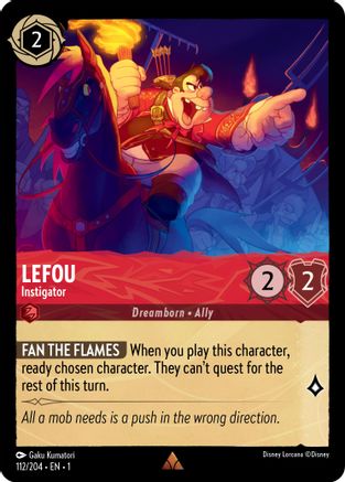 (112/204) Lefou - Instigator - The First Chapter Cold Foil