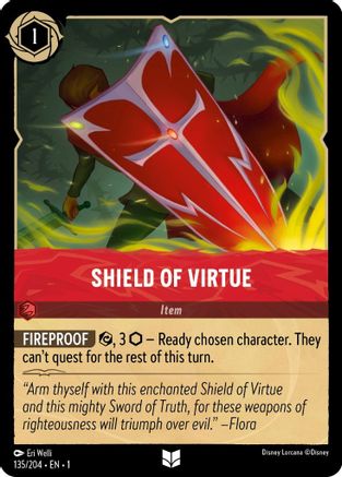 (135/204) Shield of Virtue - The First Chapter Cold Foil