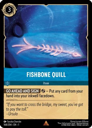 (168/204) Fishbone Quill - The First Chapter Cold Foil