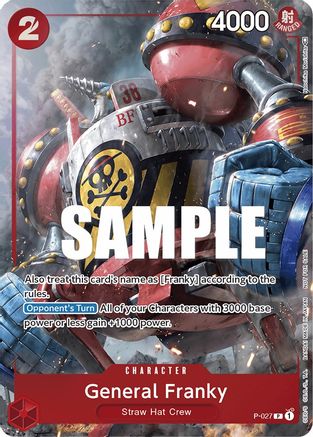 (P-027) General Franky (Event Pack Vol. 2) - One Piece Promotion Cards Foil