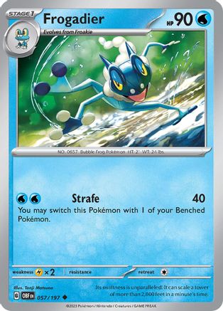 Frogadier (57/197) - SV03 Obsidian Flames - Uncommon