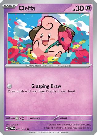 Cleffa (80/197) - SV03 Obsidian Flames - Common