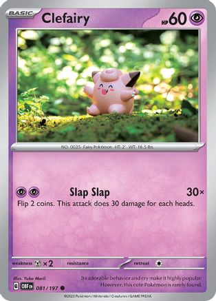 Clefairy (81/197) - SV03 Obsidian Flames Reverse Holofoil - Common