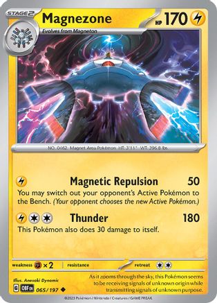 Magnezone (65/197) - SV03 Obsidian Flames Reverse Holofoil - Uncommon