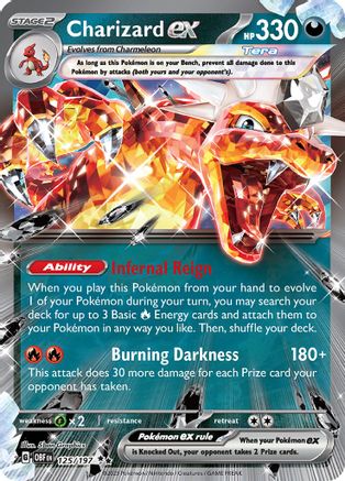 Charizard ex (125/197) - SV03 Obsidian Flames Holofoil - Double Rare