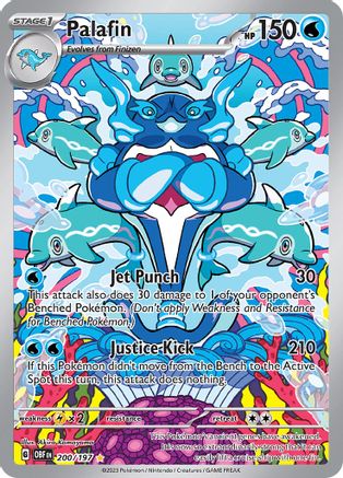 Palafin (200/197) - SV03 Obsidian Flames Holofoil - Illustration Rare