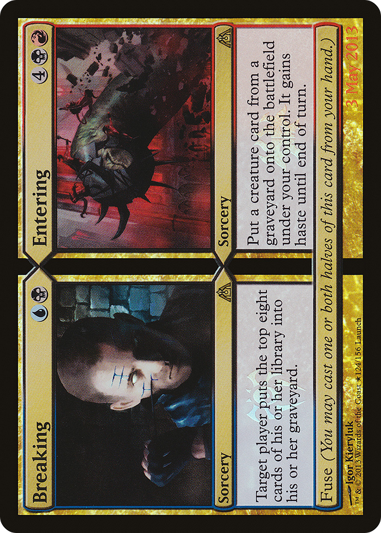 Breaking // Entering (LARP-124★) - Dragon's Maze Promos Foil