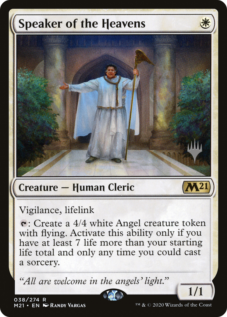 Speaker of the Heavens (PPM21-38P) - Core Set 2021 Promos Foil (Promo Pack)