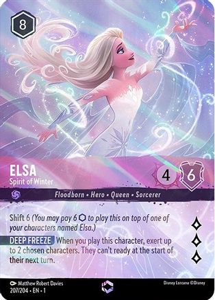 (207/204) Elsa - Spirit of Winter (Enchanted) - The First Chapter Holofoil